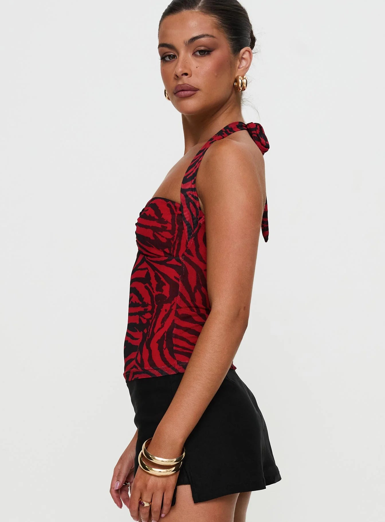 Red Zebra Top