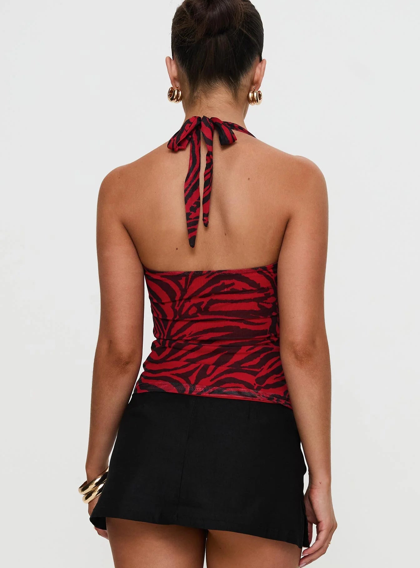 Red Zebra Top